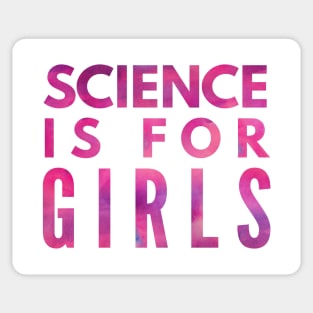 Cool Science Is For Girls Youth Girl Scientists Sticker